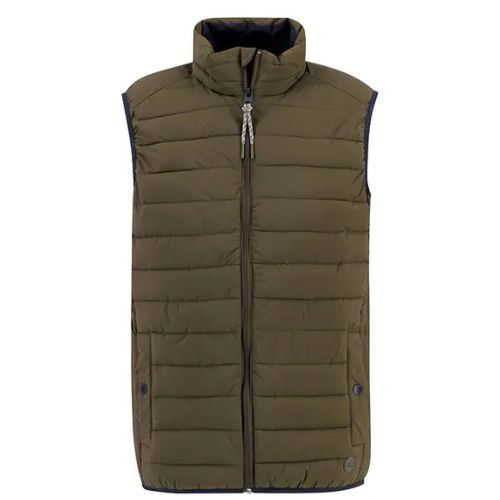 FYNCH HATTON Basic Light Weight Green Gilet 1