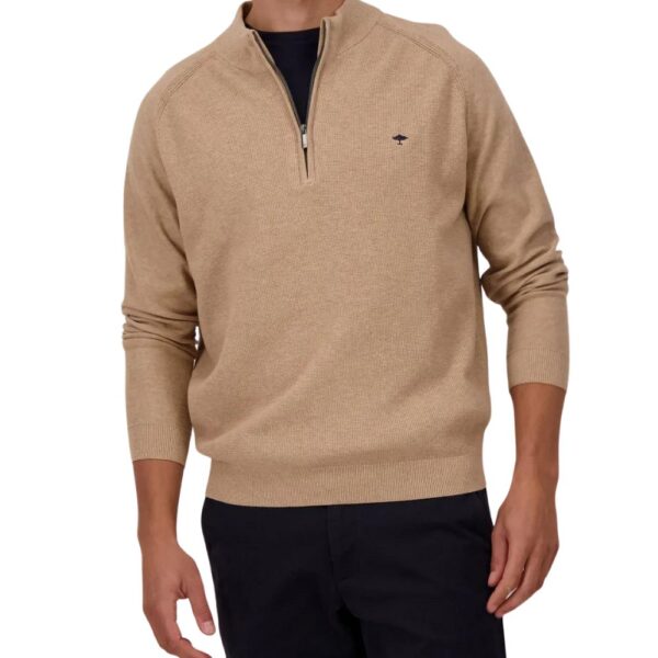 FYNCH HATTON SAND HALF ZIP