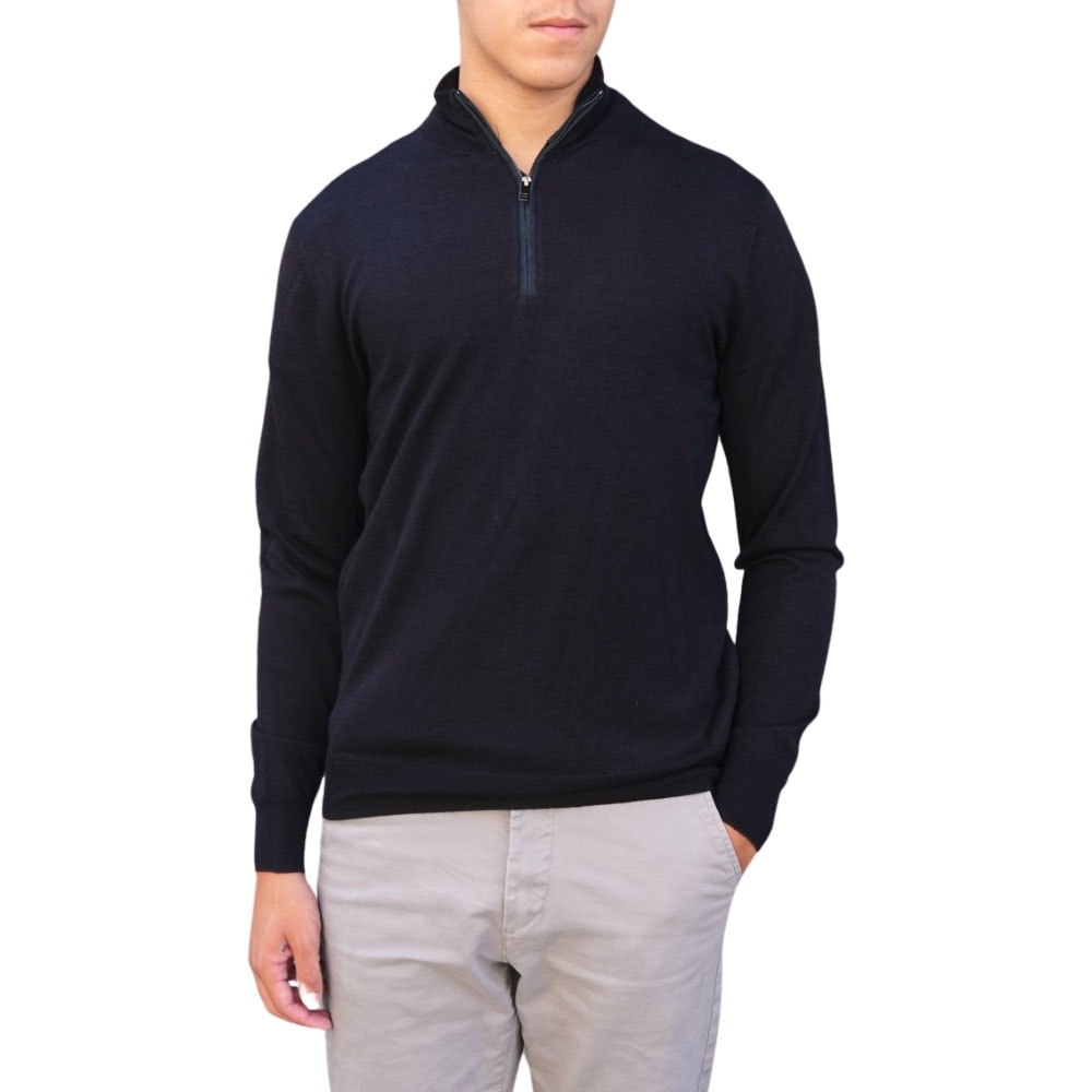 Hackett half zip lightweight jumper