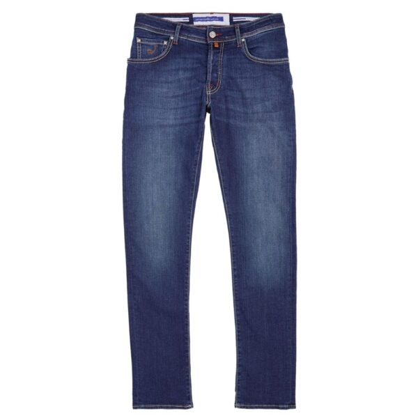 Jacob Cohën Honeycomb Badge Dark Blue Washed Jeans