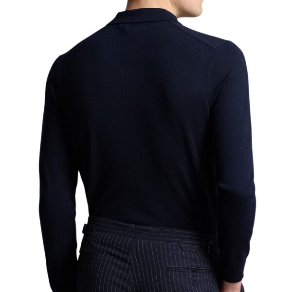 Ralph Long Sleeve Navy Polo 1