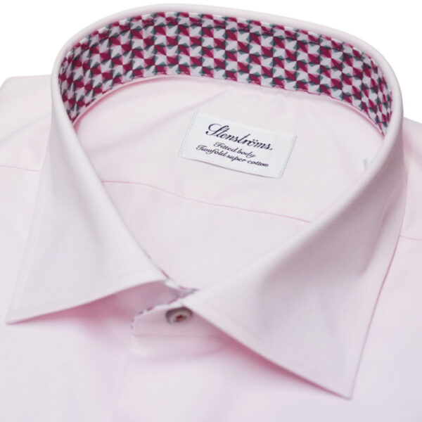 Stenstroms Pink Shirt with Mosaic Detail