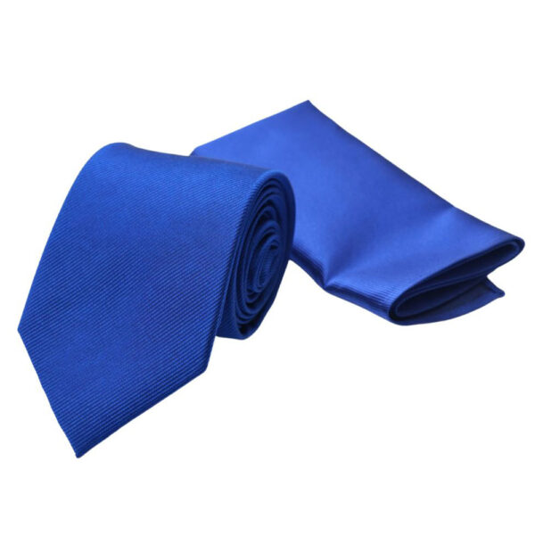 Warwicks Blue Tie and Pocket Square Set 3