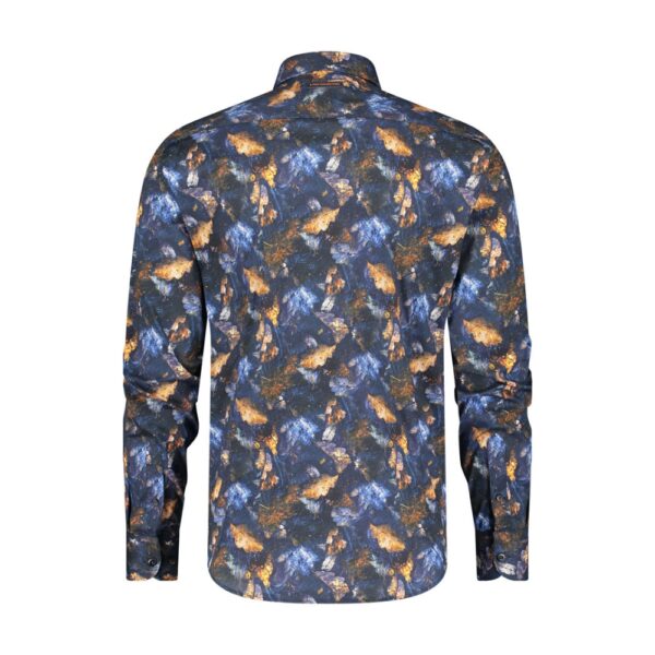 A Fish Named Fred Autumn Leaves Navy Shirt 2