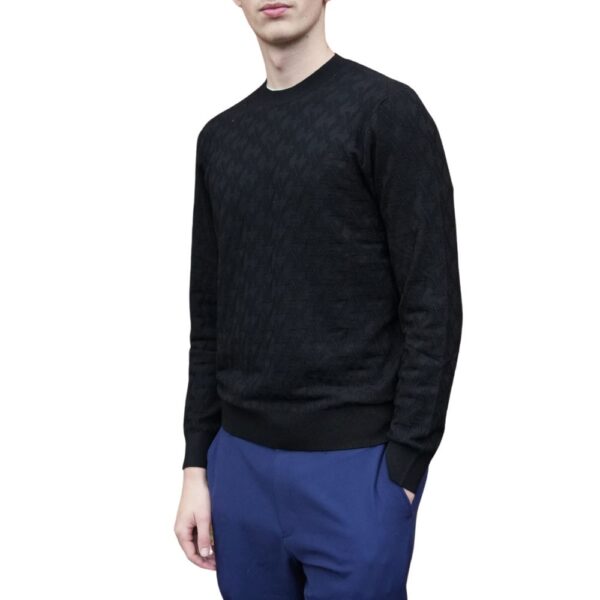 ARMANI EXCHANGE Black Crew Neck Jumper