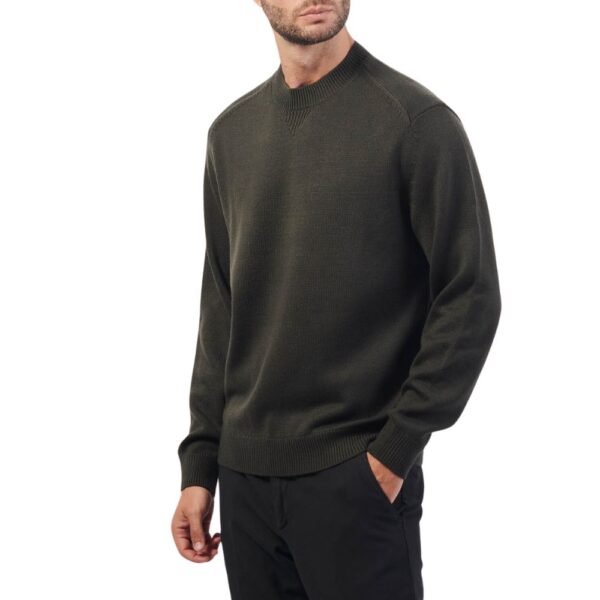 ARMANI EXCHANGE Organic Cotton Peat Green Jumper side