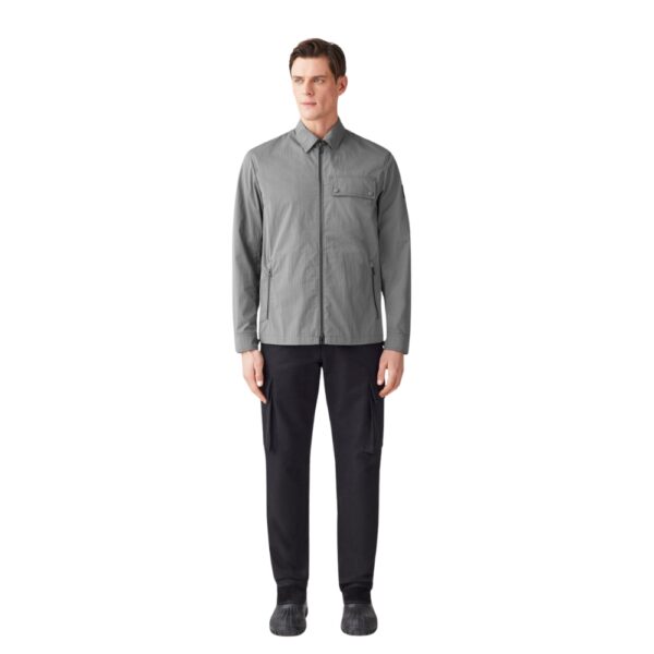 BELSTAFF Depot Cotton Gabardine Gunmetal Grey Overshirt 2