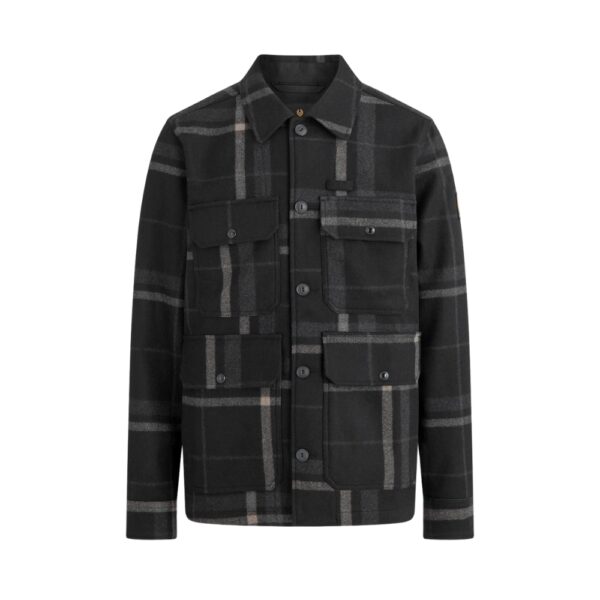 BELSTAFF Forge Wool Bland Black Checked Overshirt