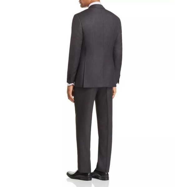 CANALI Charcoal Lightweight Wool Suit back