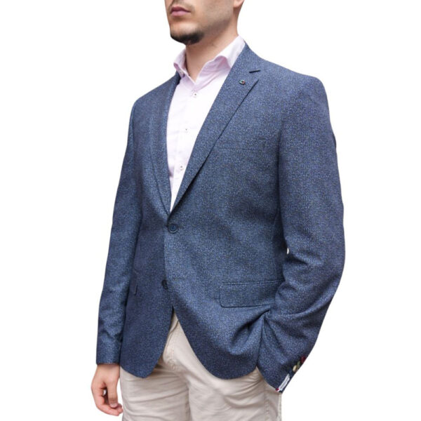 Giordano Blue and Navy Melange Jacket side