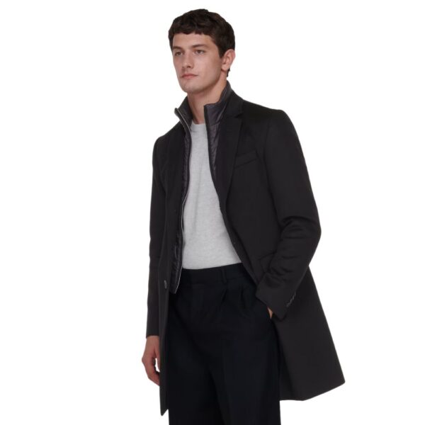 Herno Black 100 Cashmere Overcoat 2