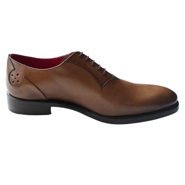 Jeffery West Page Thelema Plain Front Tan Oxford side