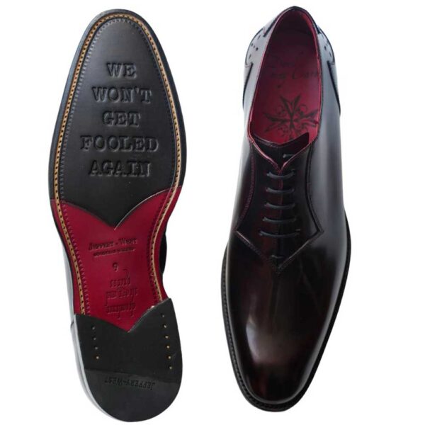 Jeffery West Page 'Thelema' Plain Front Vig Red Oxford - Image 2