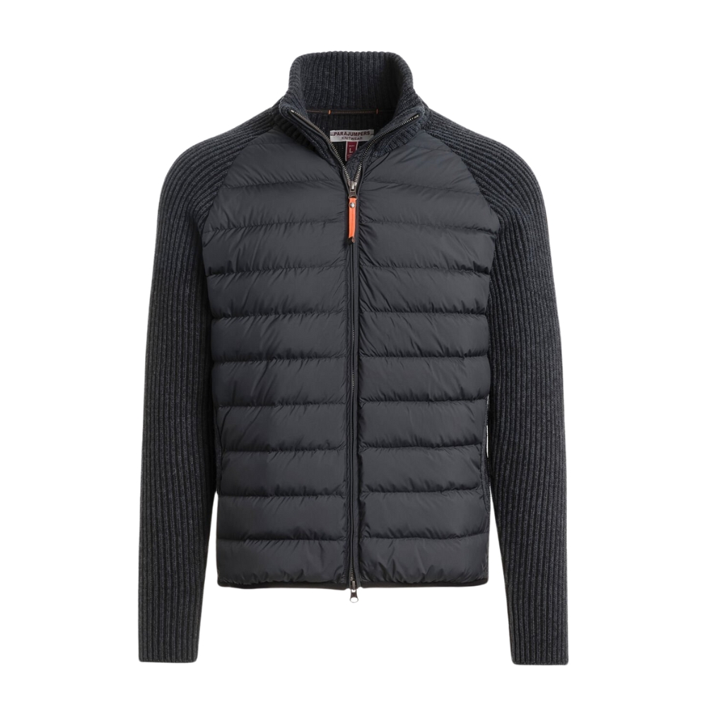 Parajumpers Omlo Heavy Ribbed Black Hybrid Jacket