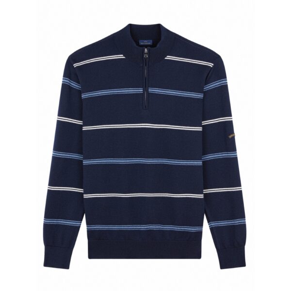 Paul Shark Centre Stripe Navy Half Zip