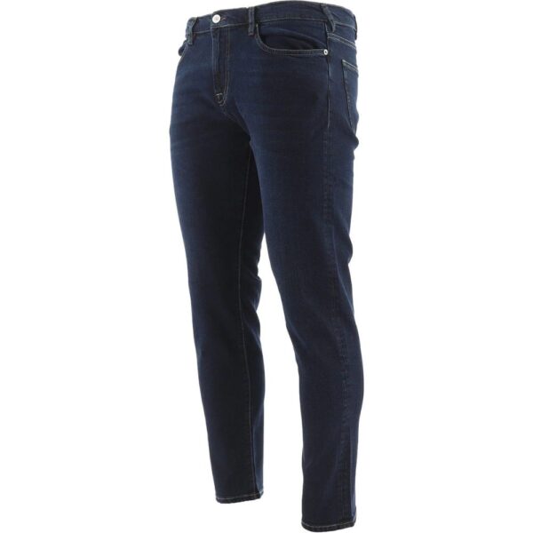 PAUL SMITH Dark Colour Wash Branded Tapered Jeans