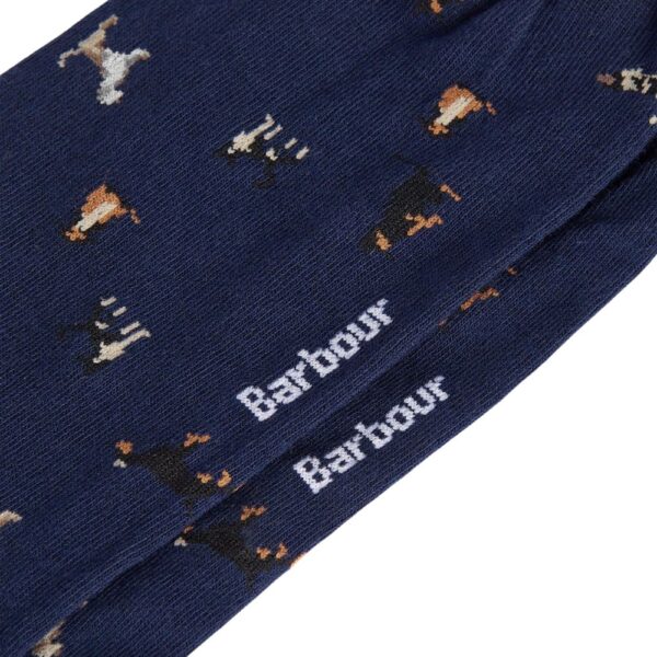 Barbour Mavin Dogs Navy Socks