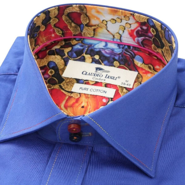 Claudio Lugli Shirt CP6969 Blue collar