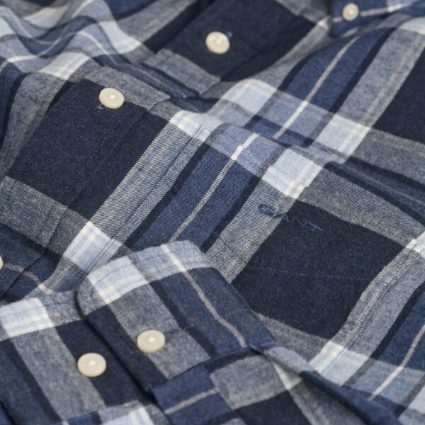 GANT Regular Fit Tartan Melange Checked Shirt 2