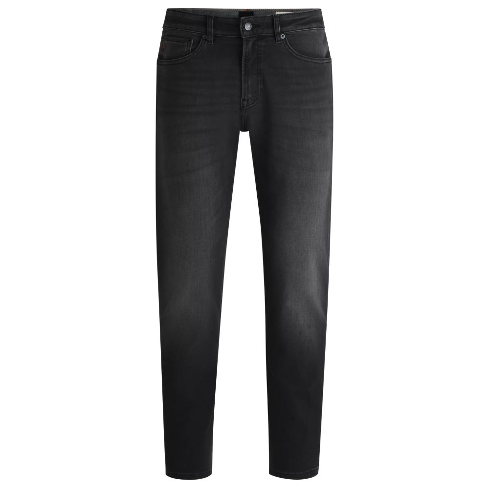 Maine Regular Fit Jeans In Black Super Stretch Denim