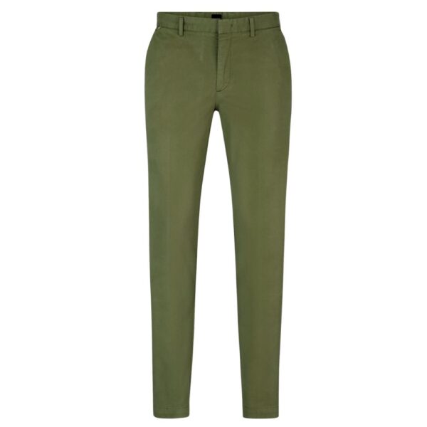 BOSS Slim Fit Kaito Light Green Chinos