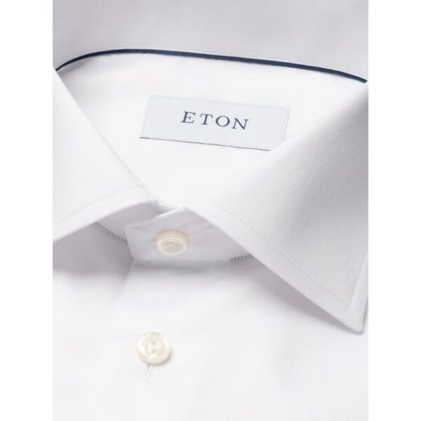 Eton Super Slim Fit White Shirt Moderate Cutaway 2