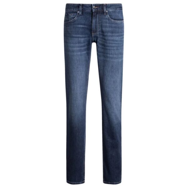 BOSS Delaware Slim Fit Jeans In Blue Comfort Stretch Denim