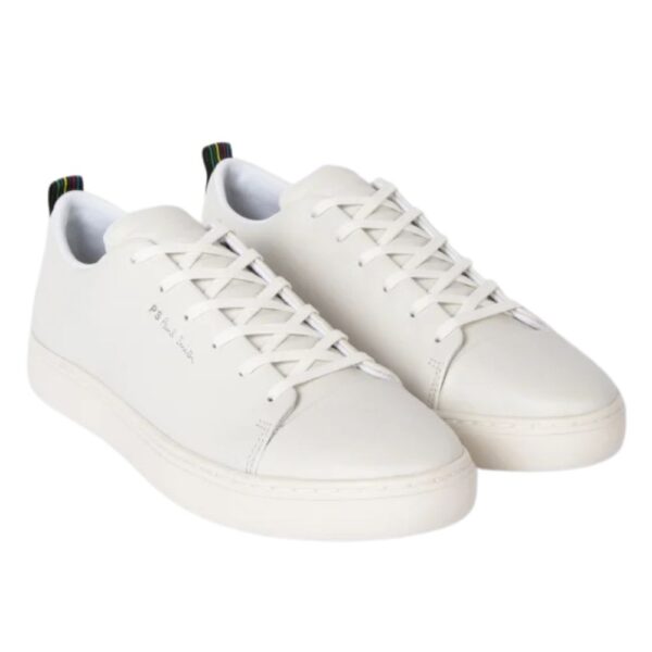 Paul Smith White Leather 'Lee' Trainers