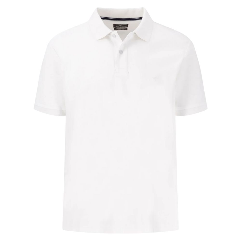 Fynch Hatton White Polo Shirt Front